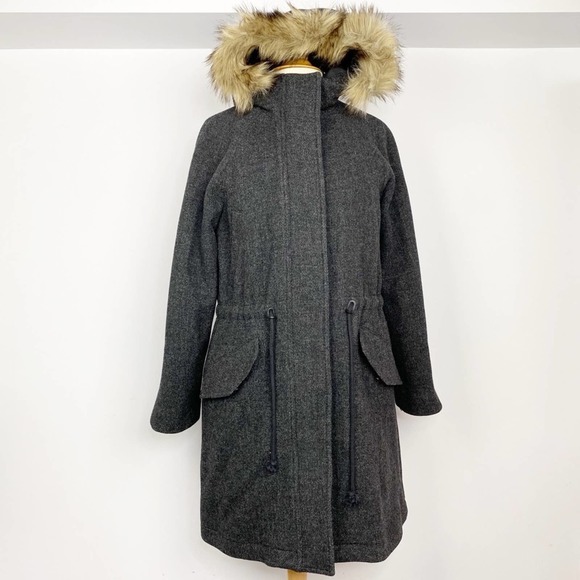 Madewell Jackets & Blazers - NWT Madewell gray wool blend anorak style coat S
